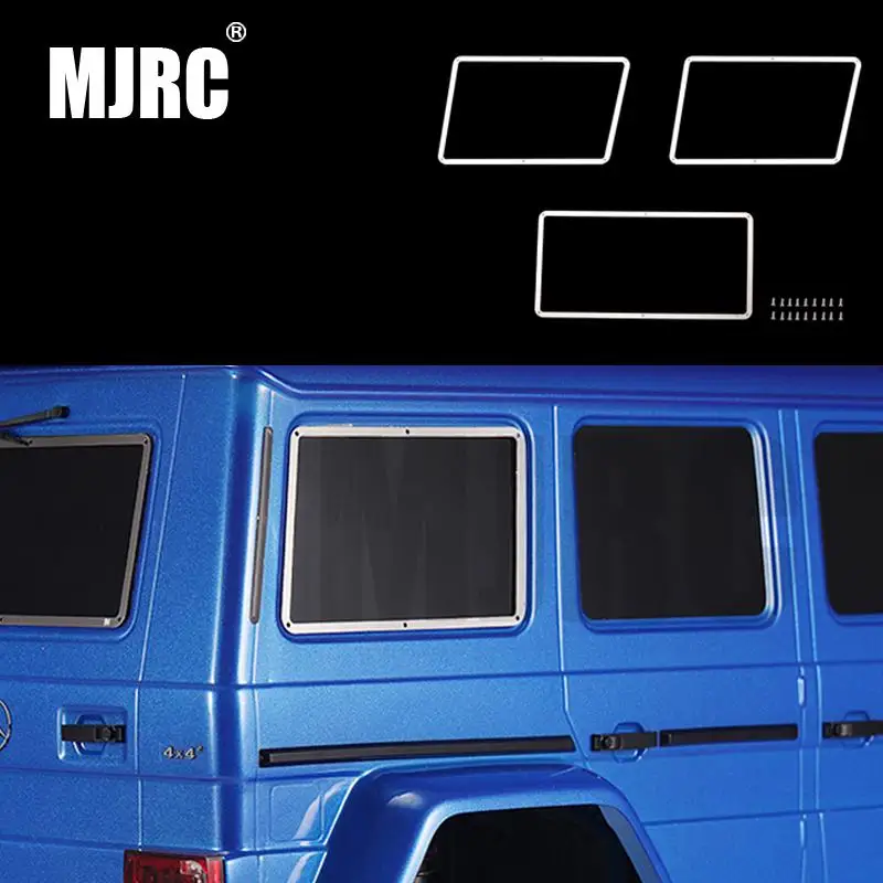 

MJRC 1/10 simulation climbing car TRAXXAS TRX4 G500 TRX-4 RC car accessories aluminum window decorative frame metal window