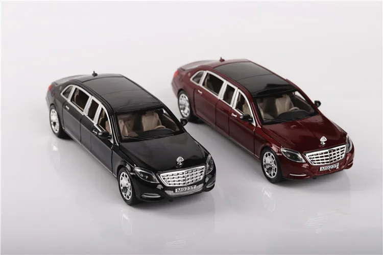 1:24 игрушечный автомобиль, отличное качество, Maybach S600 с коробкой, Металлический Игрушечный Автомобиль из сплава, литые под давлением и игрушечные транспортные средства, модель автомобиля, игрушки для детей