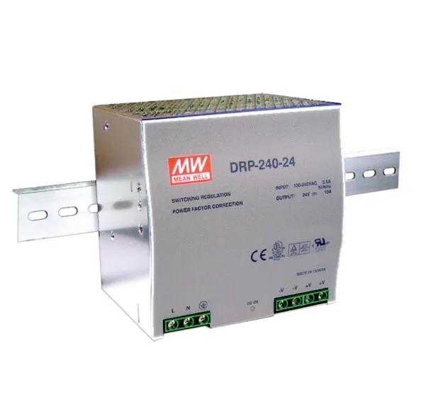 

Original MEAN WELL 240W Single Output Din Rail Switching Power Supply With PFC Function DRP-240
