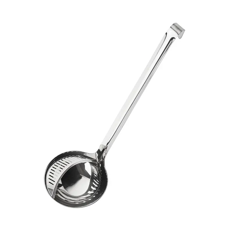 Multi purpose Colander Spoon Stainless Steel Skimmer Spoon Long Handle