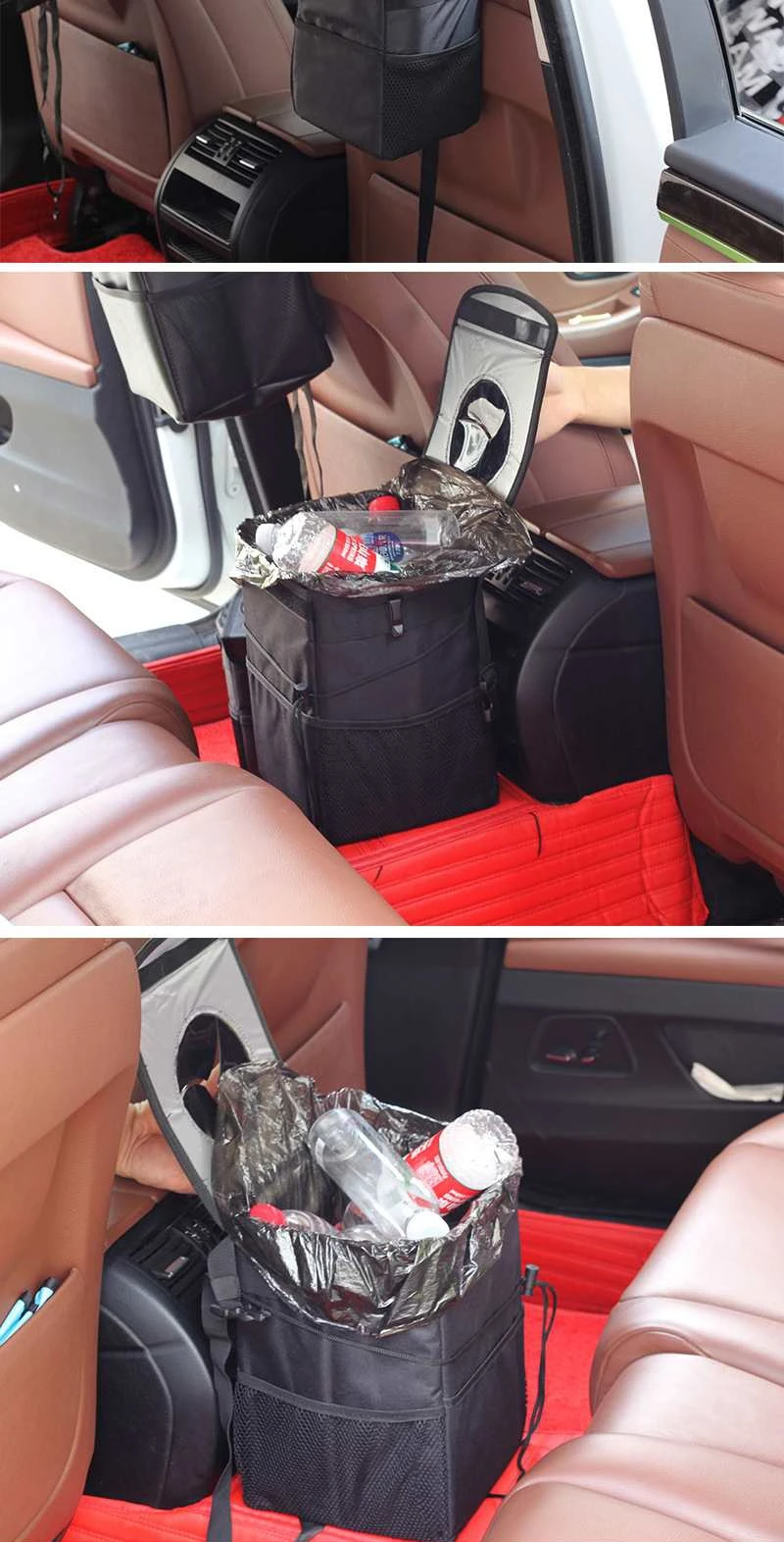 Складной автомобильный чехол для хранения мусора на заднем сиденье водонепроницаемый Оксфордский матерчатый мешок для хранения Авто аксессуары большой емкости подвесная сумка