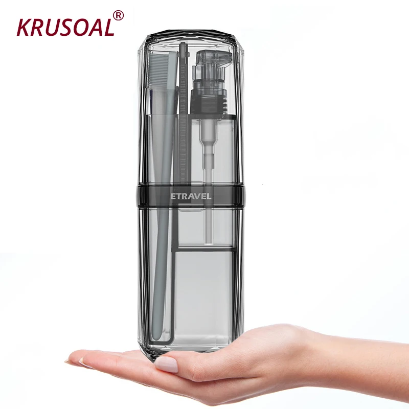 

Travel Wash Cup Portable Travel Storage box Toothpaste Toothbrush holder toothbrush case Toiletries For Bathroom Accessories Set