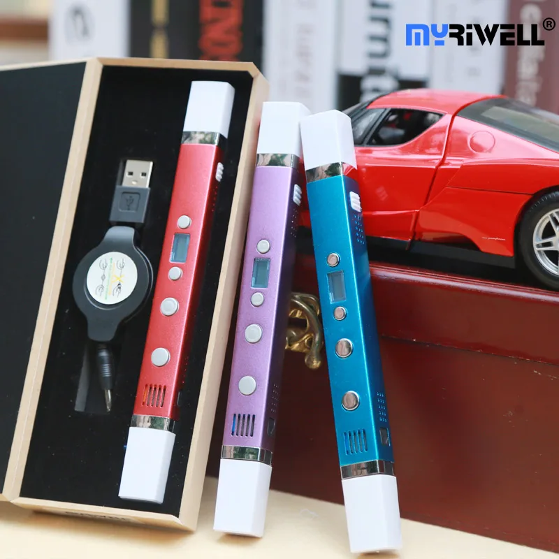 3d Ручка myriwell RP100C с PLA 1 75 мм нить без рисунка безопасный пластик лучший подарок для