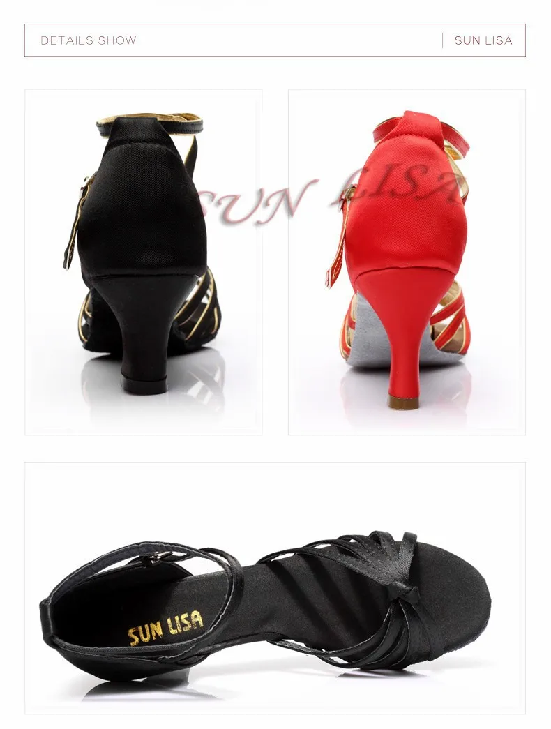 SUN LISA/женская танцевальная обувь для девушек на высоком каблуке; обувь для сальсы, Танго, бальных танцев, латинских танцев