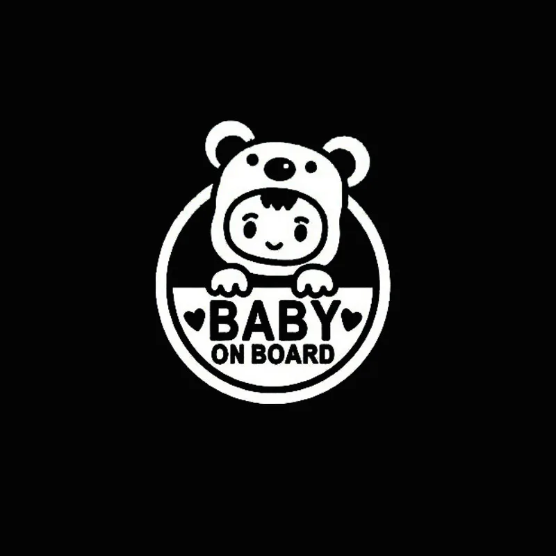 

SLIVERYSEA Baby on Board Car Sticker Reflective Waterproof Car Accessories Window Wall Notebook Laptop Stickers Styling