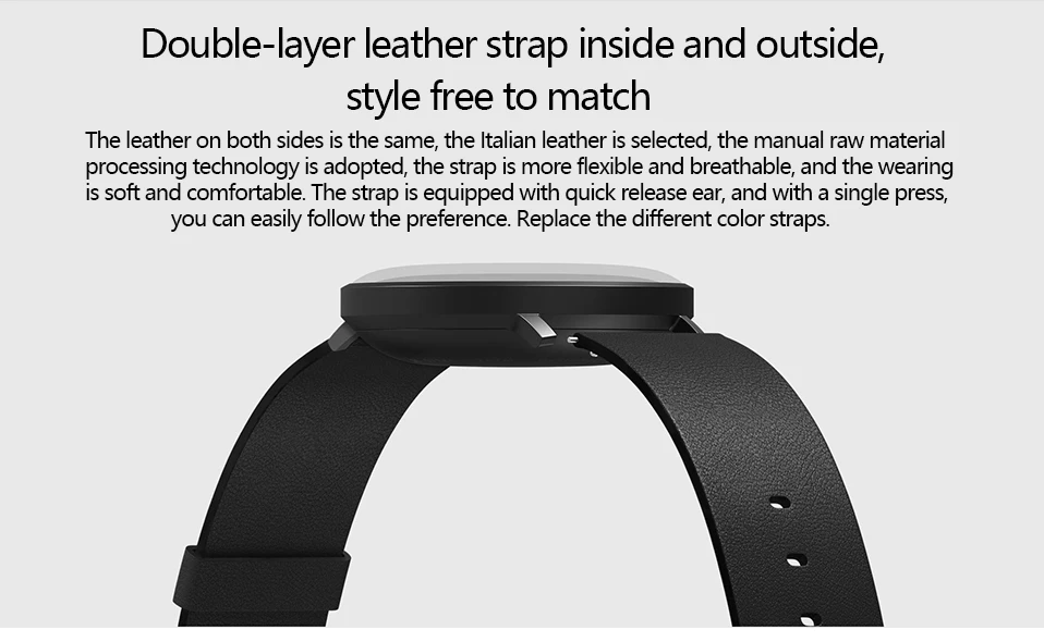 Original Xiaomi Mijia Quartz Smart Watch Pedometer Intelligent Reminder Life Waterproof Smart Watch Quartz Mijia Smartwatch (13)