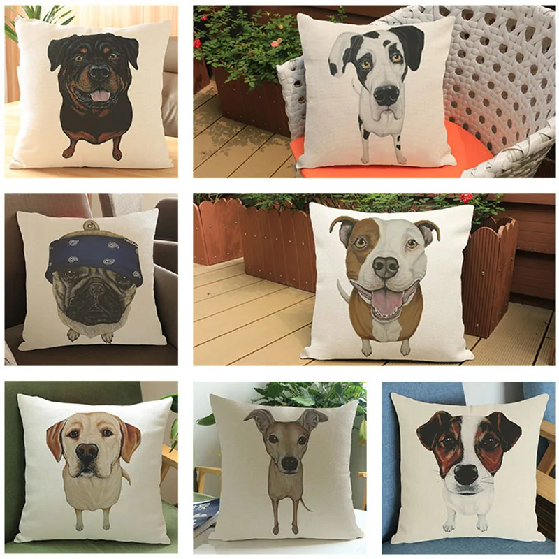 animal pet dog pillow covers decorative cushion covers for sofa pillow