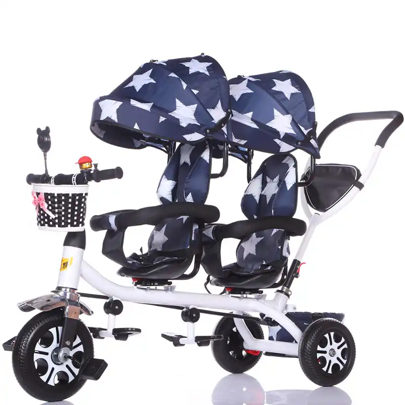 triciclo doble para niños