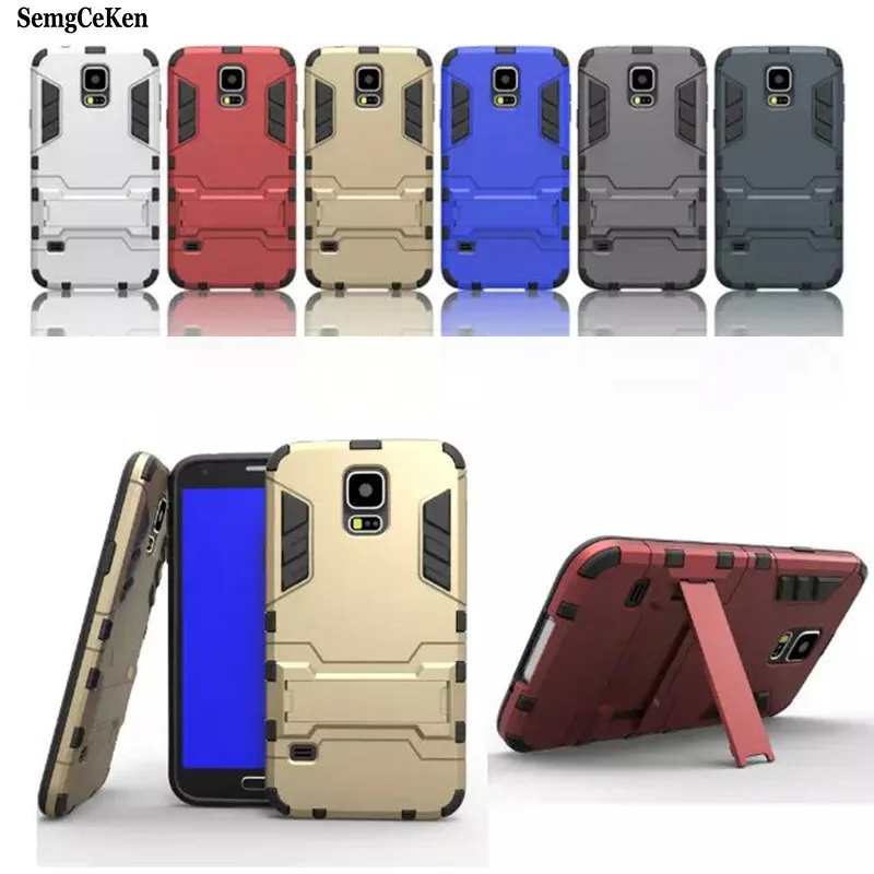 SemgCeKen Роскошный чехол-держатель для samsung galaxy S5 S 5 i9600 резиновая пластиковая