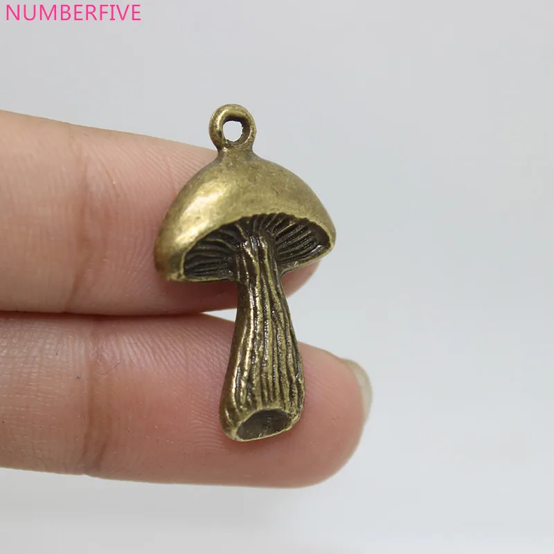 15pcs 33X19mm Antique bronze tone Mushroom charms pendantin Pendants