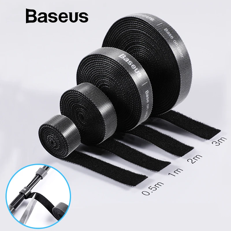 Baseus Cable Organizer Nylon USB Cord Wire Winder Clip HDMI Cable