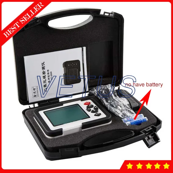 

HT-2000 Digital Carbon Dioxide Meter CO2 Gas Detector Analyzer with Monitor 0-9999ppm dew point Temperature Humidity Tester