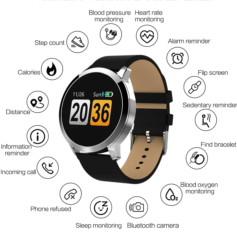 

Top Brand Bluetooth Smart Watch Blood Pressure Monitor Digital Watches Waterproof Calorie Pedometer Women Sport Wristwatch 2019