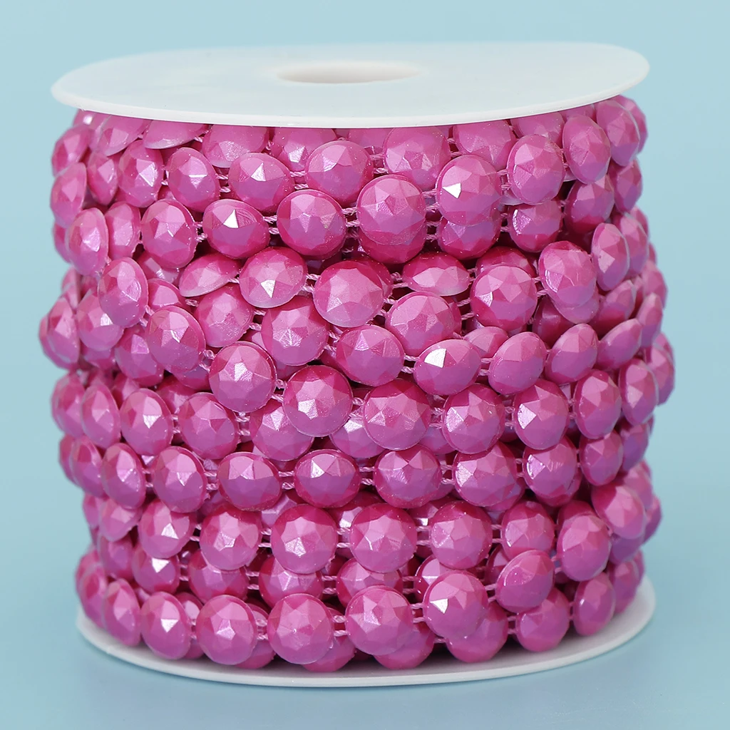 10mm DIY Half Round Bead Garland Spool Beads Craft Wedding Decoration