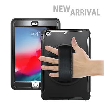 

Heavy Duty Spider man Kids Safe Case For Apple iPad mini 4,PC&Silicon Stand Hand Strap Tablets Shell Cover For iPad mini 4 7.9''