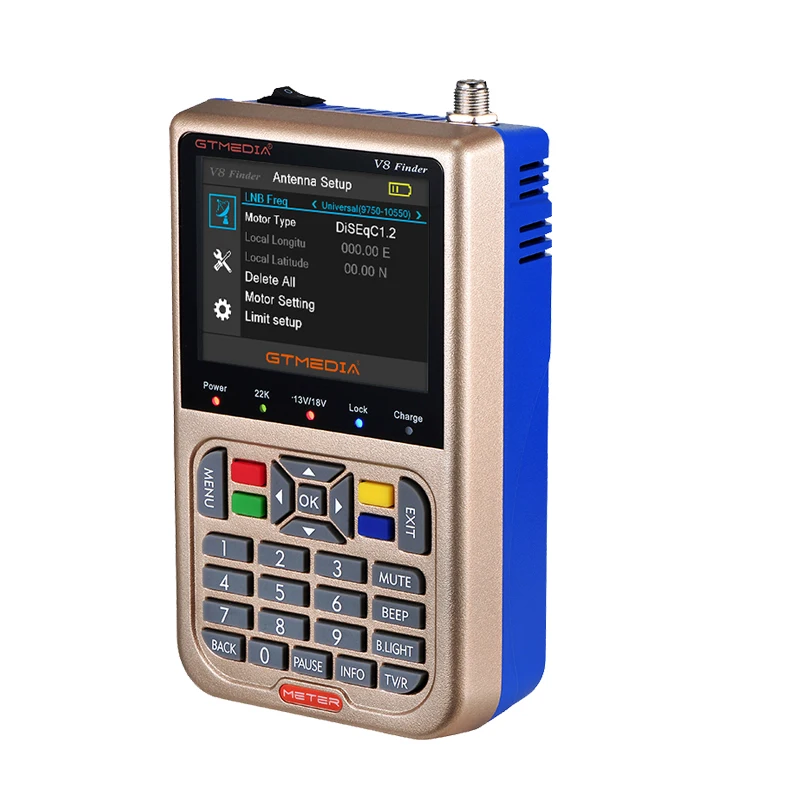 10 шт. GTmedia V8 Finder DVB S2 спутниковый измеритель поддержка 1080P HD лучше satlink ws 6950 6906 freesat