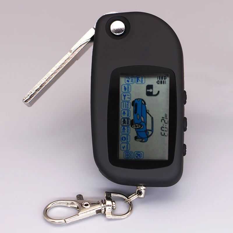 

A6 uncut case with A6 key fob keychain remote controller for starline A6 two way auto car alarm free shipping