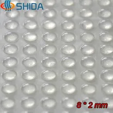 100 шт. 8x2 мм самоклеющиеся силиконовые резиновые бамперы из полушария мягкий прозрачный Черный Антискользящий демпфер для ног