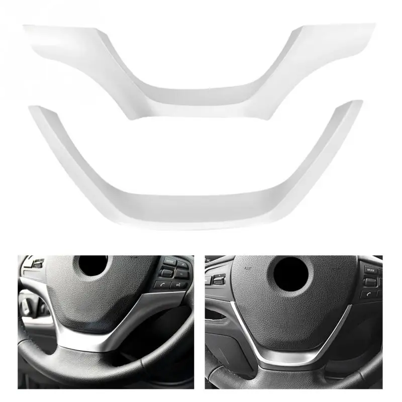 

1pc Silver Chrome Car Steering Wheel Cover Trim Frame for BMW 1 3 Series F30 F20 2013-2016 Car Styling