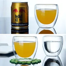 150/250/350/450 мл с двойными стенками, Стекло прозрачный термостойкий мини Чай чашки для питья здоровый напиток кружка, кофейные чашки утепленная Стекло