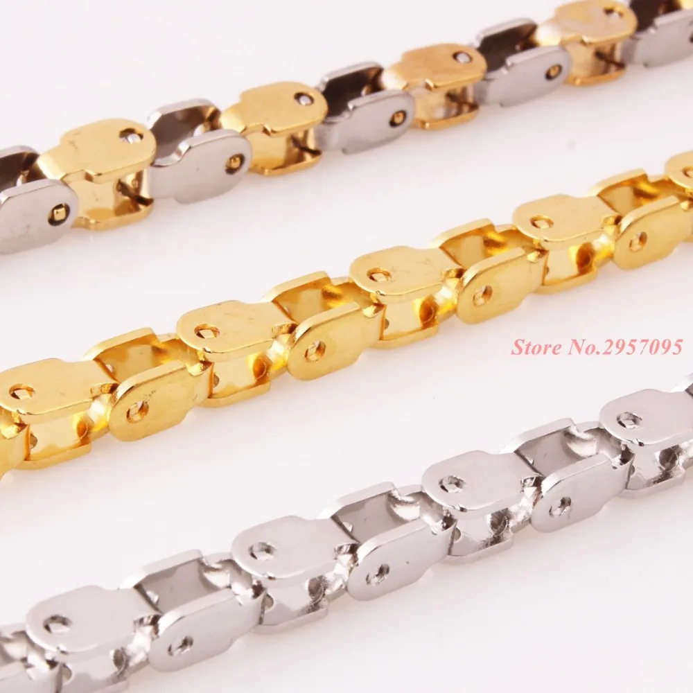 High Quality Biker 316L Stainless Steel Gold Box Chain Necklaces Mens Jewellery Wholesale Free Shipping | Украшения и аксессуары