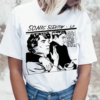 

Sherlock Sonic Sleuth t shirt funny women top for ulzzang graphic t-shirt clothing female tees tshirt korean harajuku