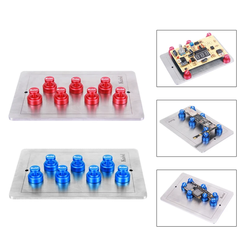 Universal PCB Circuit Board Holder Jig Fixture Movable Magnetic Repair Work Station for iPhone iPad Android Hand Tool (6)