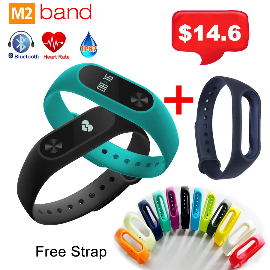 

M2 Band Smart Bracelet Wristband OLED Touchpad Call SMS Sleep Monitor Heart Rate Fitness Watches Band 2 Wrist Smart band Watches