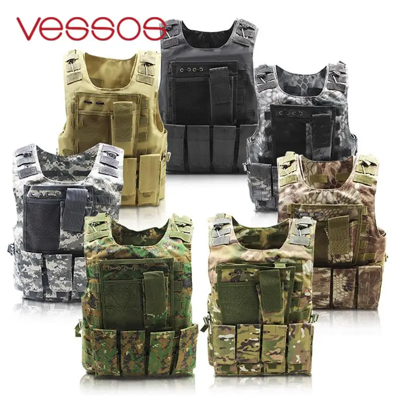 

1PCS Real People Tactical Vest Combat Equipment Tactics Vest Wargame Python Pattern