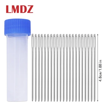 

LMDZ 20Pcs 48mm DIY Crafts Large Eye Embroidery Tapestry Knitters Wool Needles Blunt Bees Darning Needles Threading Sewing Tools