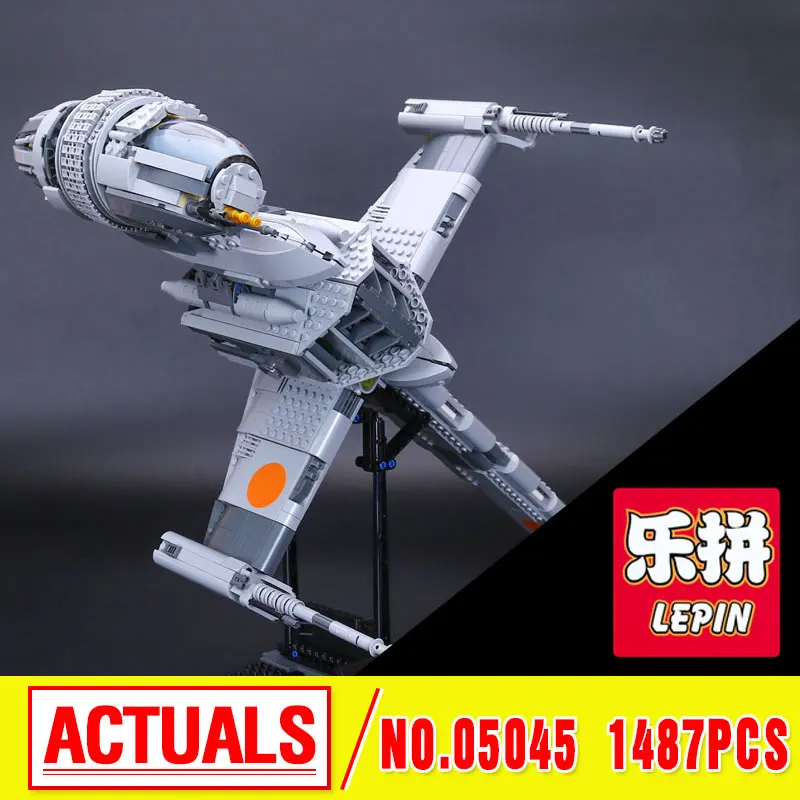 

2016 New LEPIN 05045 1487Pcs Star B- Starfighter Wing Model Building Kits Bricks Compatible Toys Gift 10277 Funny Toy War
