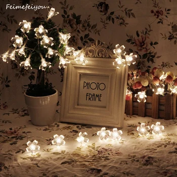 

Flower Led Fairy Light Outdoor Led Battery Garden Lights for Outdoor, Home, Lawn, Wedding, Patio, Party and Holiday Decorations