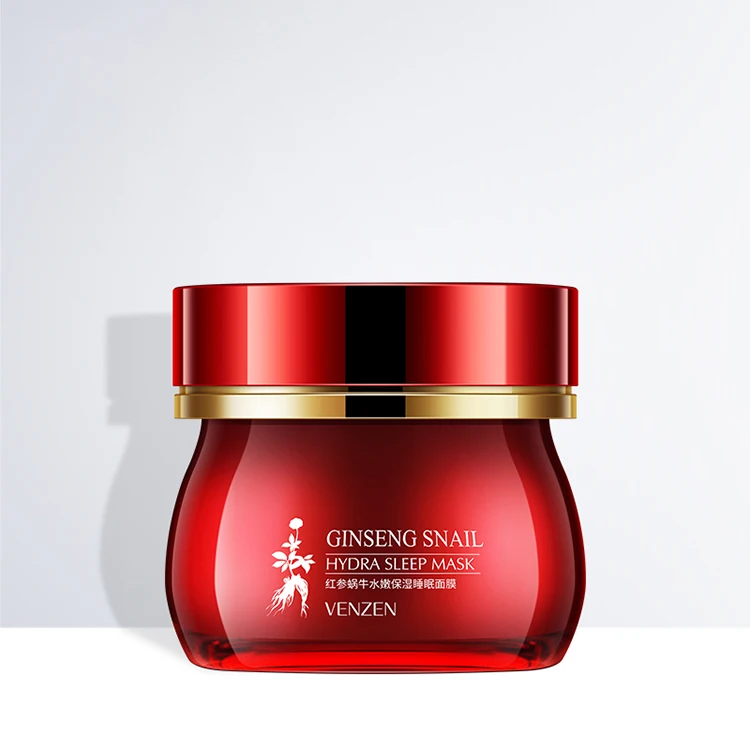 

VENZEN ginseng Sleeping Mask 100G snail face mask moisturizing sleep mask Moisturizing night cream Anti-Aging Whitening