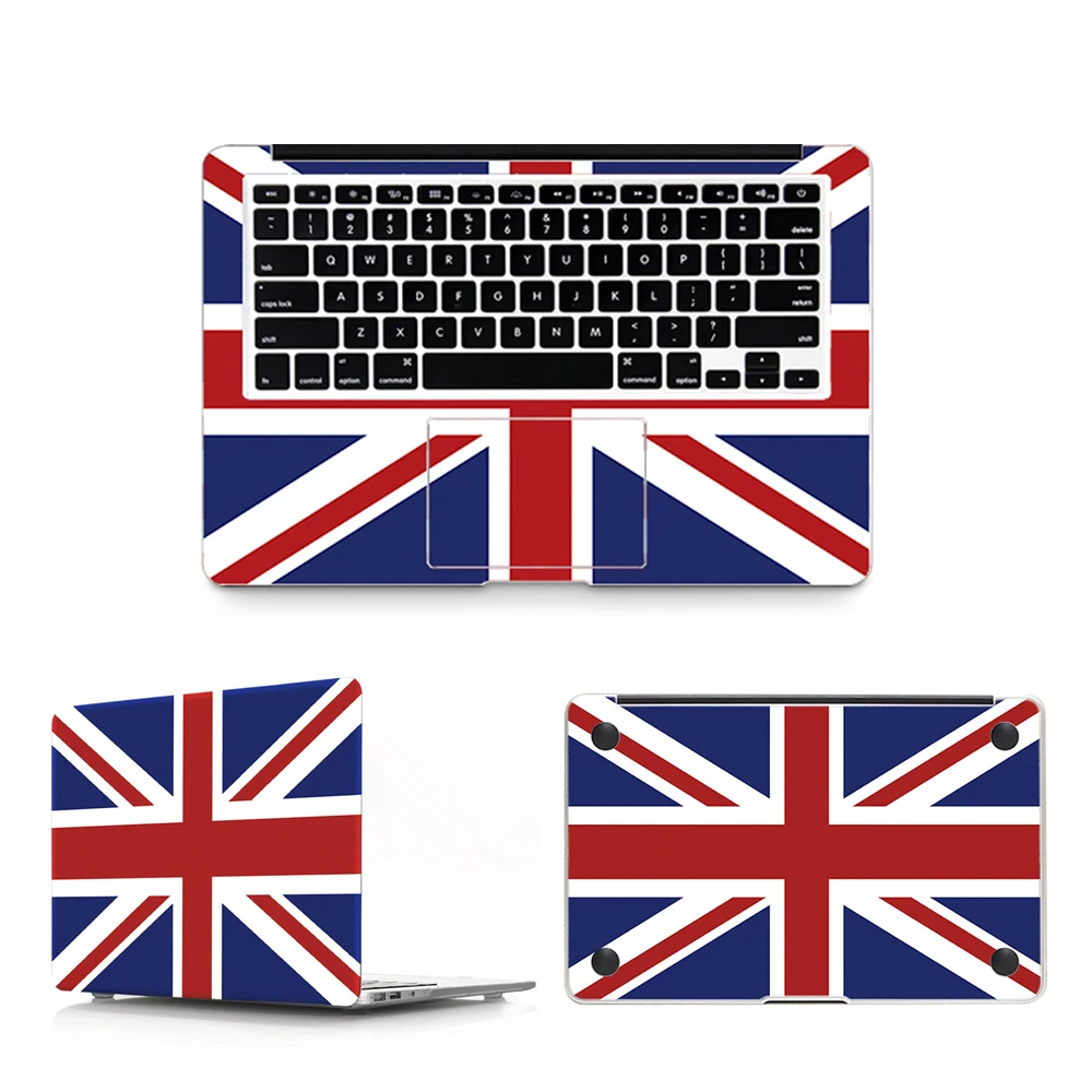 HRH 3 в 1 флаг полное тело виниловая кожа Обложка Наклейка для Macbook защитный чехол Нижняя крышка для Macbook Air Pro 11 12 13 15 дюймов кожа - Цвет: England Flag