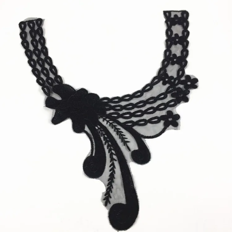 Black White Lace Collar Lace Dress Accessories Clothing Neck Decoration Quality Embroidery Lace