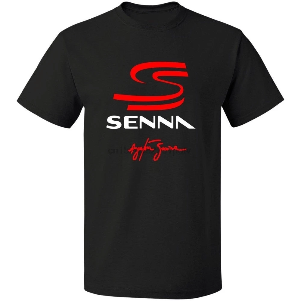 

Black Tee Ayrton Senna Brazil Formula Good Male T Shirt