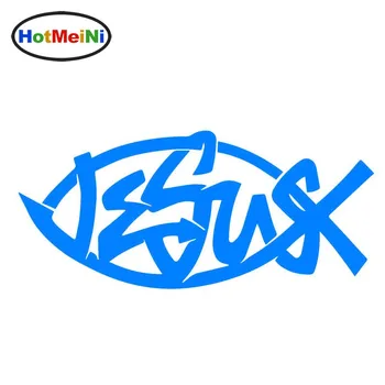 

HotMeiNi Jesus Fish Christian God Car Styling Accessories Motorcycle Car Stickers And Decals 15CM*6.5CM