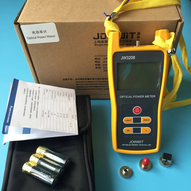 

JOINWIT JW3208C -50~+26dBm Optical Power Meter FTTH / SC / ST / FC three interface optical power meter