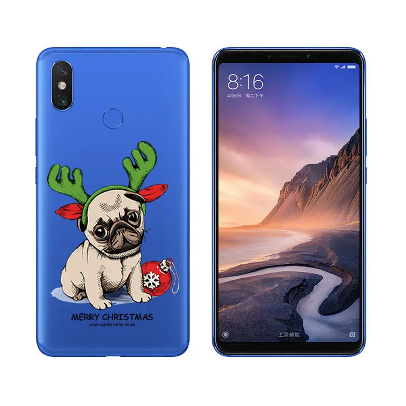 Santa Claus Reindeer Christmas Soft Case Cover For Xiaomi Mi A1 A2 Lite Mix 2S Redmi Note 5 4X 4A Phone Coque Fundas sFor Mi 8   (14)