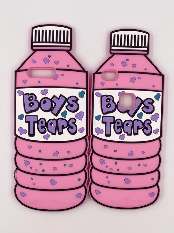 

3D lick me Water bottle boys Tears Silicone Phone Case For Huawei P8 P8 lite P9 P9 lite P10 lite P10 Plus Phone case