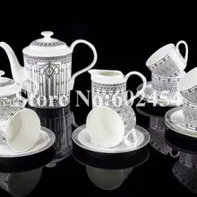 Кофейный набор 15 шт Европейский высококачественный костяного фарфора кофейная чашка английский послеобеденный чай набор керамические подарки