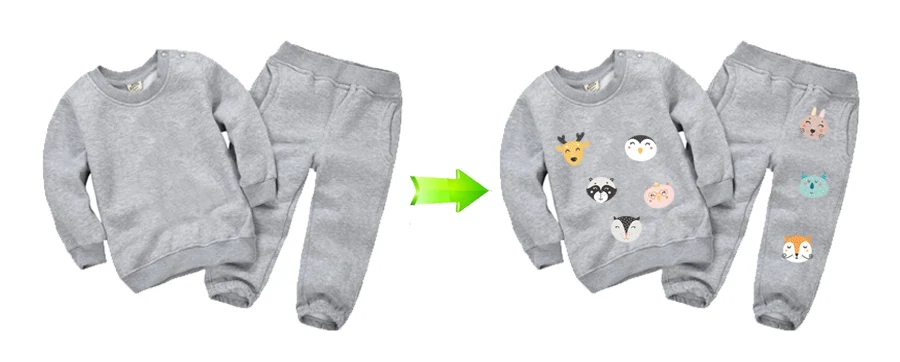 Set Of Patch Iron On Clothes Cute Animal Cars Clothing Deco New Design Diy Accessory Heat Transfer Washable Badges Patch 3