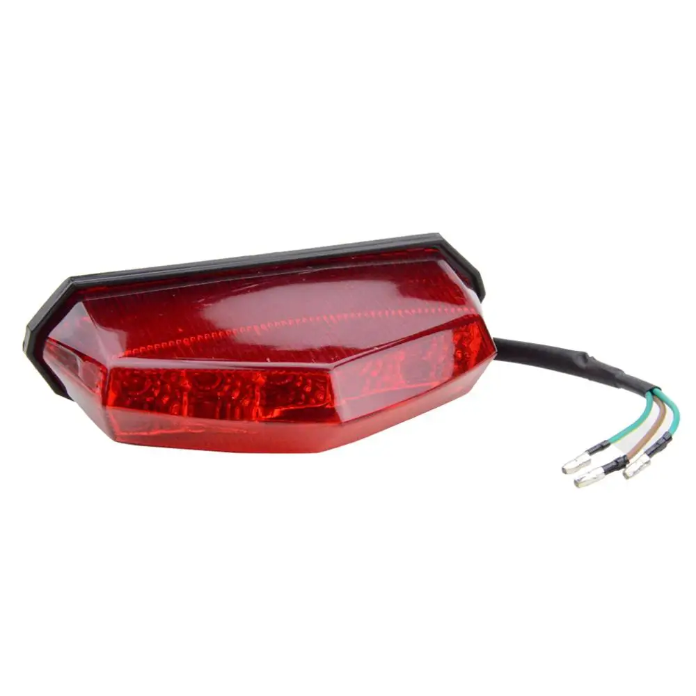 

GOOFIT Universal Plastic Red/White Brake Rear Light Turn Signal Indicator Lamp Bulb Light for ATV Scooter Bike J065-865