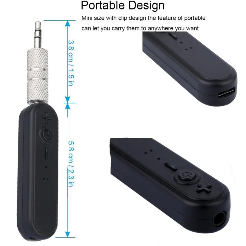 Мини Bluetooth аудио приемник беспроводной Bluetooth передатчик мм 3,5 мм Громкая связь Bluetooth автомобильный мини музыкальный адаптер