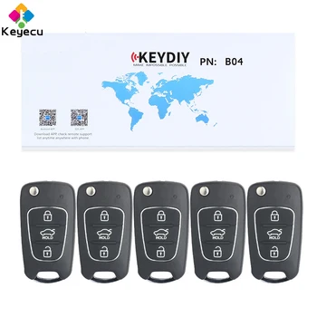 

KEYECU 5PCS/Lot Replacement Universal Remote B-Series for KD900 KD900+, KEYDIY B-Series Remote Control Key With 3 Button for B04