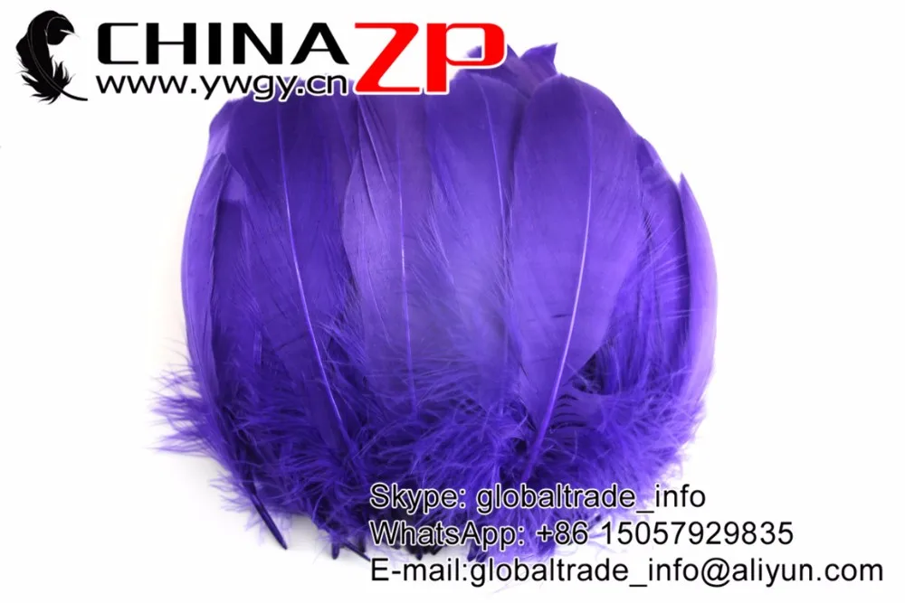 Purple Soft Goose Nageoires Feathers (2)