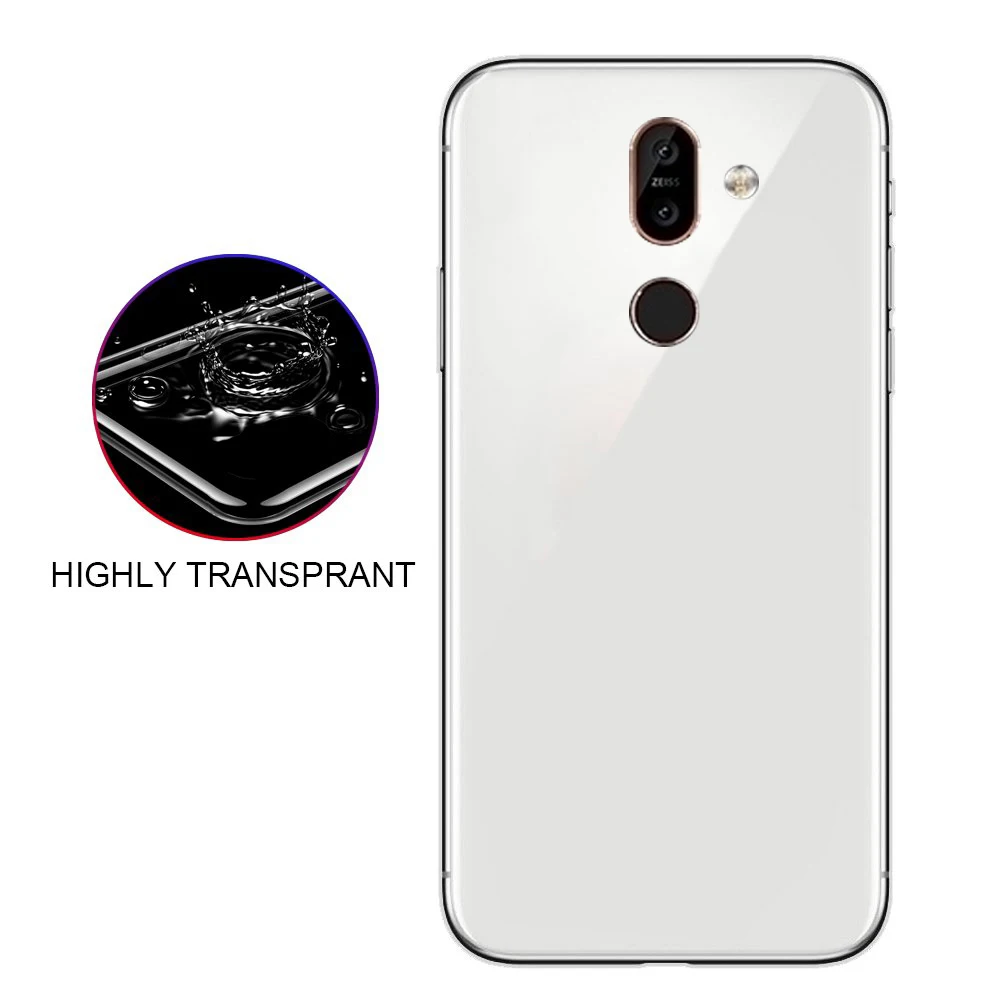 Роскошный противоударный прозрачный силиконовый чехол для телефона Nokia 7 PLUS
