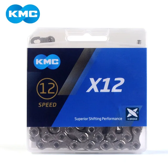 KMC X12 12 Скоростей 126л MTB горный велосипед велосипедная цепь 12 s Золотая Серебряная цепь с волшебной ручкой детали велосипеда с оригинальной коробкой