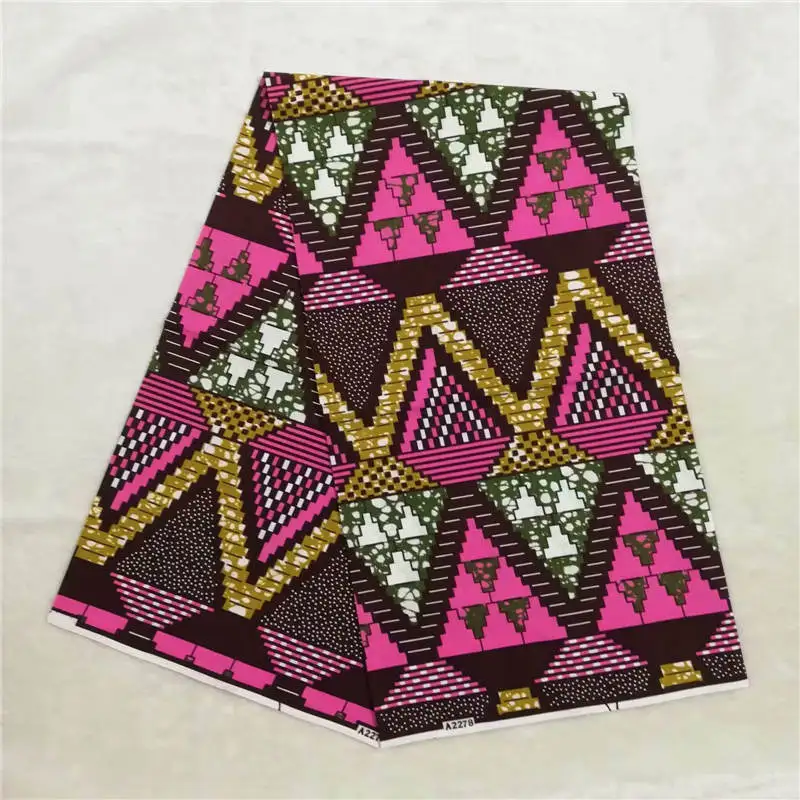 

Guaranteed high quality prints Nigeria dutch real hollandais wax African cloth 100% cotton fabric ! L51908