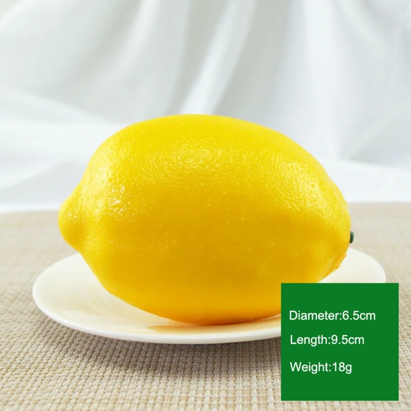 

10PCS Party Decoration Foam Simulation Lemon Simulation Fruit Decorative Photography Props Party Supplies